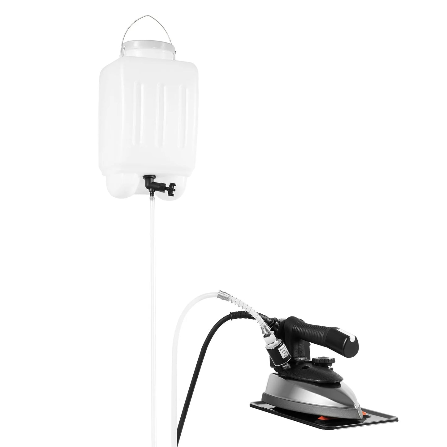 1200W Electric Steam Iron, 110V Industrial Heating Iron Exhaust Vents Water Tank Dry/Steam Ironing, Flattening Clothes Wrinkles